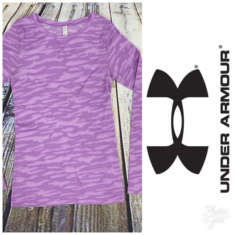 Under Armour Purple Camo LS Top